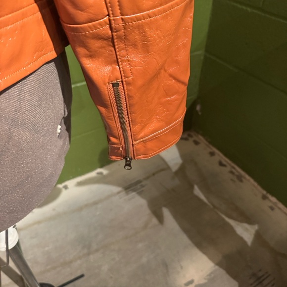 We The Free Blood Orange moto vegan Leather Jacket - Picture 7 of 7